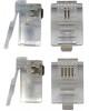 LANMASTER Коннектор (TWT-PL12-6P4C/100) UTP кат.3 RJ12 прозрачный (упак.:100шт)