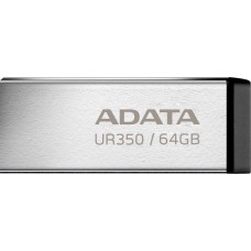 A-DATA Флешка USB UR350 64ГБ, USB3.2, серебристый и черный [ur350-64g-rsr/bk]