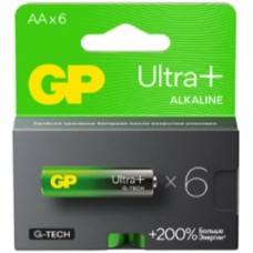GP AA Батарейка Ultra Plus Alkaline 15AUPA21-2CRB6, 6 шт