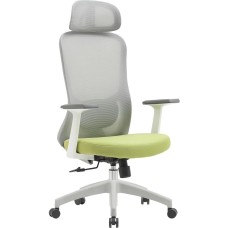 Кресло компьютерное CACTUS Кресло CS-GMC515-GYGN, на колесиках, сетка/ткань, салатовый