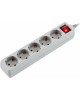 PC PET AP01006-1.8-G 1.8м (5 розеток) серый (пакет ПЭ)