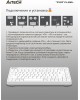 A4TECH Клавиатура Fstyler FBK11, USB, Bluetooth/Радиоканал, белый серый [fbk11 white]
