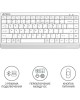 A4TECH Клавиатура Fstyler FBK11, USB, Bluetooth/Радиоканал, белый серый [fbk11 white]