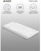 A4TECH Клавиатура Fstyler FBK11, USB, Bluetooth/Радиоканал, белый серый [fbk11 white]