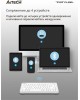 A4TECH Клавиатура Fstyler FBK11, USB, Bluetooth/Радиоканал, белый серый [fbk11 white]