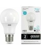 GAUSS Лампа светодиодная Elementary 7Вт цок.:E27 груша 220B 4100K св.свеч.бел.нейт. A60 (упак.:10шт) (23227A)