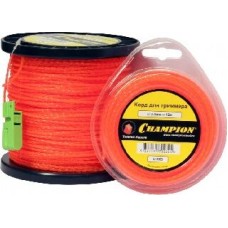 Леска для триммера CHAMPION C7002 - корд трим. Twisted Square 2.0мм* 15м (витой квадрат)