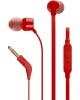 Наушники вкладыши проводные JBL TUNE 110 RED (JBLT110RED) [ПИ]
