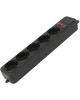 PC PET AP01006-1.8-B 1.8м (5 розеток) черный (пакет ПЭ)