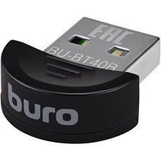 BURO Bluetooth адаптер BU-BT40B BT 4.0+EDR class 1.5, USB, 20м, черный