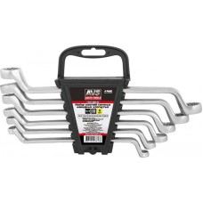 AVS TOOLS Набор ключей гаечных накидных изогнутых на держателе (8-19 мм) (6 предметов) AVS K2N6P