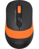 Мышь A4TECH Fstyler FG10 черный/оранжевый оптическая (2000dpi) беспроводная USB