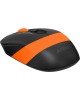 Мышь A4TECH Fstyler FG10 черный/оранжевый оптическая (2000dpi) беспроводная USB