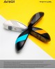 Мышь A4TECH Fstyler FG10 черный/оранжевый оптическая (2000dpi) беспроводная USB