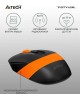 Мышь A4TECH Fstyler FG10 черный/оранжевый оптическая (2000dpi) беспроводная USB