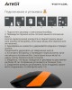 Мышь A4TECH Fstyler FG10 черный/оранжевый оптическая (2000dpi) беспроводная USB
