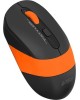 Мышь A4TECH Fstyler FG10 черный/оранжевый оптическая (2000dpi) беспроводная USB