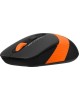 Мышь A4TECH Fstyler FG10 черный/оранжевый оптическая (2000dpi) беспроводная USB