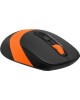 Мышь A4TECH Fstyler FG10 черный/оранжевый оптическая (2000dpi) беспроводная USB