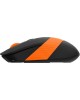 Мышь A4TECH Fstyler FG10 черный/оранжевый оптическая (2000dpi) беспроводная USB