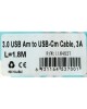 BURO Кабель BHP USB-TPC-1.8W USB (m)-USB Type-C (m) 1.8м белый