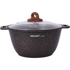 Кастрюля KUKMARA кгои32а а/пр литая 3,0л стекл/кр Granit ultra original индукция