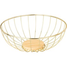 AGNESS ФРУКТОВНИЦА МЕТАЛЛИЧЕСКАЯ ЦВЕТ: GOLD, 25Х9 СМ 790-362