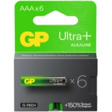 GP AAA Батарейка Ultra Plus Alkaline 24AUPA21-2CRB6, 6 шт