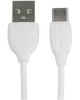 Кабель Type-C BOROFONE (6931474701800) BX19 USB-Type-C 2.4A 1M - белый