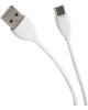 Кабель Type-C BOROFONE (6931474701800) BX19 USB-Type-C 2.4A 1M - белый