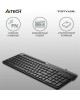 A4TECH Клавиатура Fstyler FK25, USB, черный серый [fk25 black]