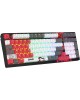 A4TECH Клавиатура Bloody WS98 Naraka, USB, Bluetooth/Радиоканал, серый + красный
