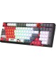 A4TECH Клавиатура Bloody WS98 Naraka, USB, Bluetooth/Радиоканал, серый + красный