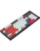 A4TECH Клавиатура Bloody WS98 Naraka, USB, Bluetooth/Радиоканал, серый + красный