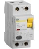 IEK Выключатель дифф.тока УЗО MDV10-2-063-300 ВД1-63 63A 300мА AC 2П 230В 2мод белый (упак.:1шт)
