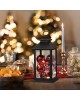NEON-NIGHT (513-063) Декоративный фонарь с шариками, черный , 14х14х27 см, цвет Теплый NEON-NIGHT (513-063) Декоративный фонарь с шариками, черный , 14х14х27 см, цвет Теплый