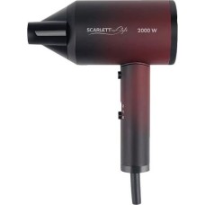 Фен SCARLETT SC-HD70I38 черный с красным