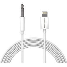 Кабель MORE CHOICE (4610196409820) UK28i AUX 3.5mm Lightning 8-pin 1м White