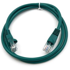 BURO Патч-корд UTP-5E-1M-GR UTP 4 пары cat.5E CCA molded 1м зеленый RJ-45 (m)-RJ-45 (m)