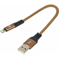 DIGMA Кабель LIGHT-0.15M-BR USB (m)-Lightning (m) 0.15м коричневый