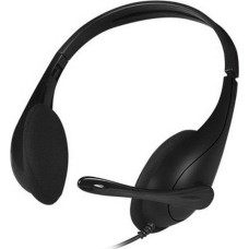 A4TECH Наушники с микрофоном HU-9 черный 1.8м накладные USB оголовье (HU-9 (BLACK))