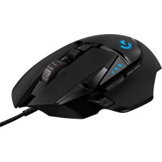 LOGITECH Мышь проводная G502 Hero, игровая, оптическая, USB, 25600dpi, черный [910-005470]