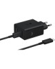 SAMSUNG Сетевое зарядное устройство+кабель EP-T5020X 50W 2xUSB-C Черный