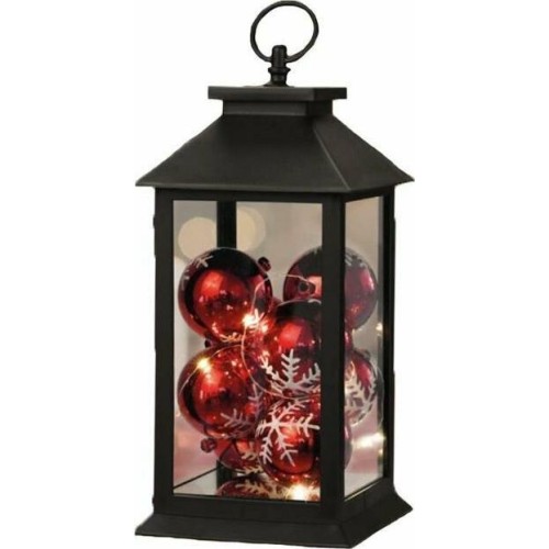 NEON-NIGHT (513-063) Декоративный фонарь с шариками, черный , 14х14х27 см, цвет Теплый NEON-NIGHT (513-063) Декоративный фонарь с шариками, черный , 14х14х27 см, цвет Теплый