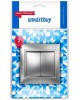выключатель SMARTBUY (SBE-01s-10-SW2-0-c) Венера, 2-клавишный,серебрро
