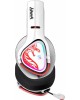 A4TECH Гарнитура игровая Bloody MR720, для компьютера и игровых консолей, мониторные, Bluetooth/радио, белый / красный [mr720 naraka]