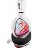 A4TECH Гарнитура игровая Bloody MR720, для компьютера и игровых консолей, мониторные, Bluetooth/радио, белый / красный [mr720 naraka]