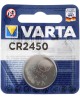 VARTA CR2450 Батарейка Electronics BL1, 1 шт