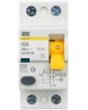 IEK Выключатель дифф.тока УЗО MDV10-2-063-030 ВД1-63 63A 30мА AC 2П 230В 2мод белый (упак.:1шт)