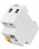 IEK Выключатель дифф.тока УЗО MDV10-2-063-030 ВД1-63 63A 30мА AC 2П 230В 2мод белый (упак.:1шт)